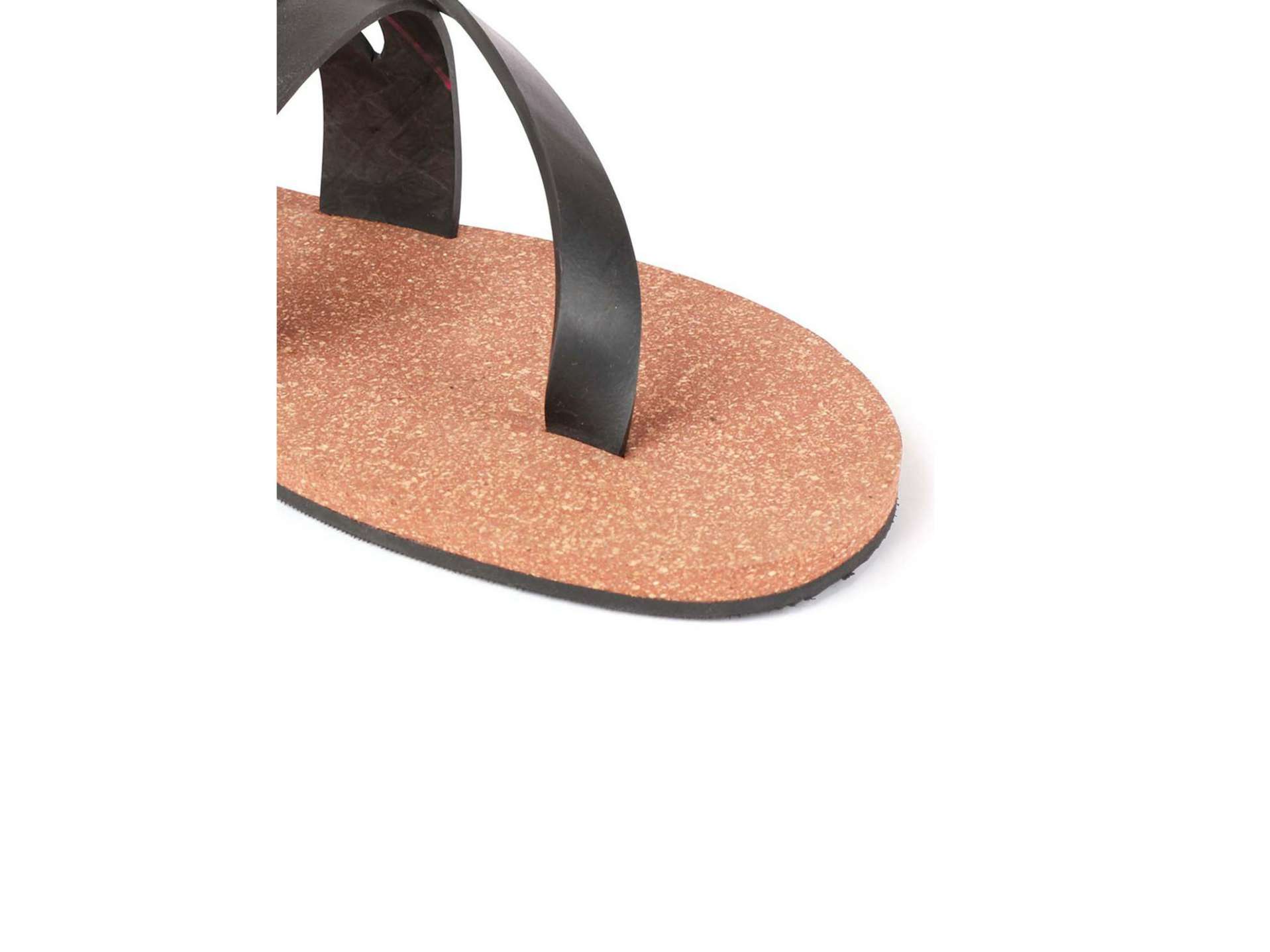 Paaduks Nuba Solo-Strap Waterproof Cork Brown Sandals - UK 7 view 2