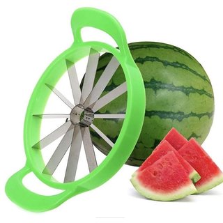 Mugdha Enterprise Watermelon Cutter Slicer Steel Fruit Perfect Corer Slicer Kitchen Tools pack of1