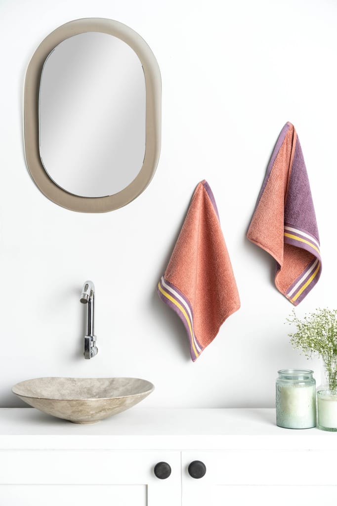 DDecor 100% Premium Cotton Face Towel | Plain Dual Color 500TC | Zero Twist with High Absorbency | Perfect for Everyday Use | Zest Collection | 30 CM X 30 CM