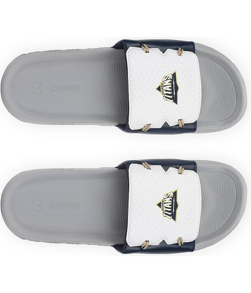 CHUPPS White Men's Slide Flip Flop view 2
