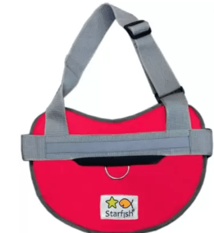 Starfish Dog Safety Harness (Medium, pink)