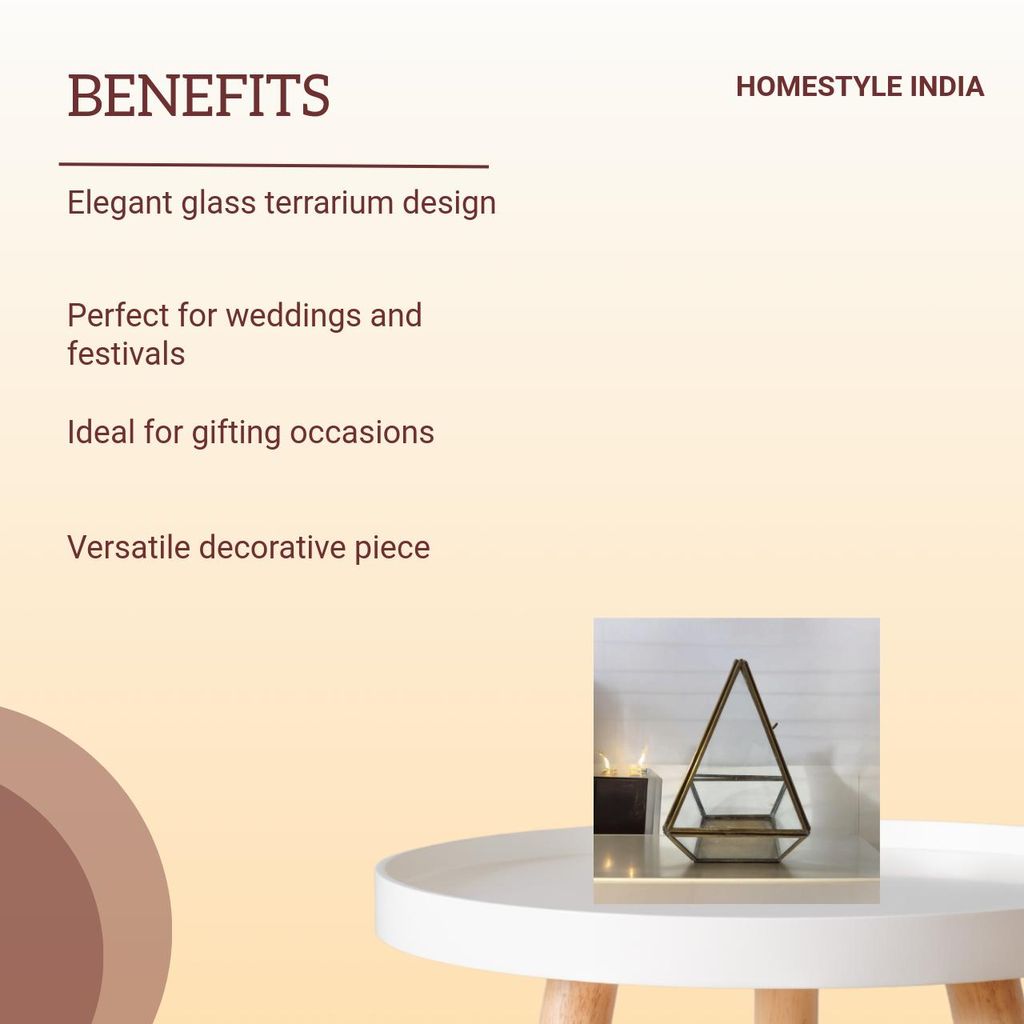HomeStyle India Terrarium Box Decorative Box Wedding Festival Gift Box view 2