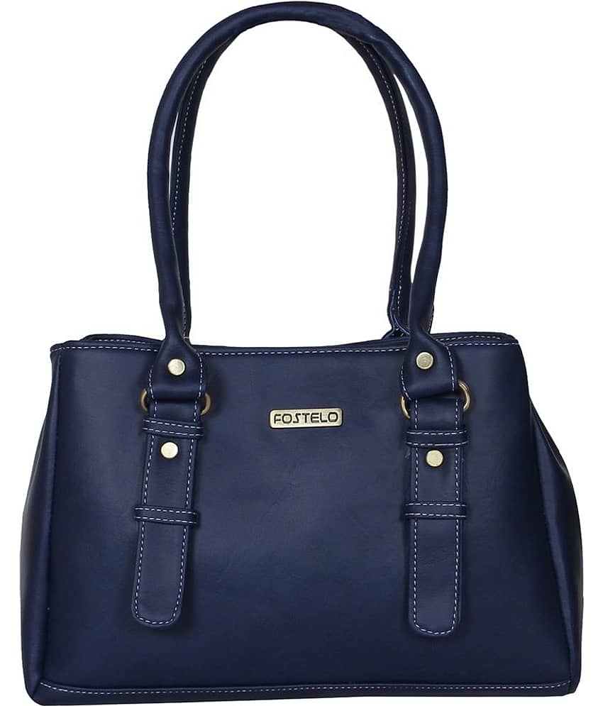 Fostelo Shoulder Bag Faux Leather Set of 1 ( Black )