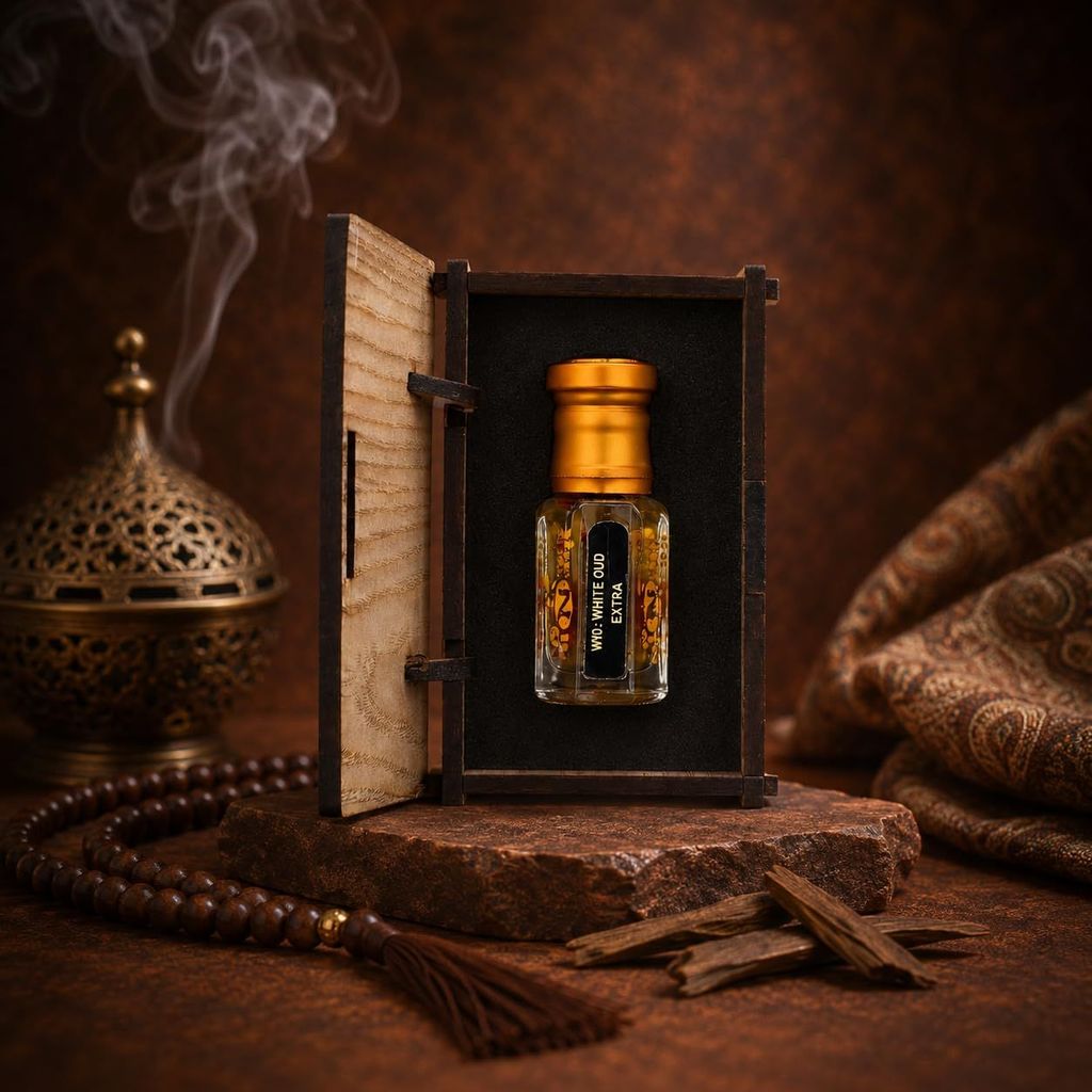 alNaqi fragrances White-Oud-Extra-Attar 12ml - Luxury White-Oud-Parfum, No Alcohol Concentrated-Musk, Best Unisex-Perfume, Original Arabic-Ittar view 2