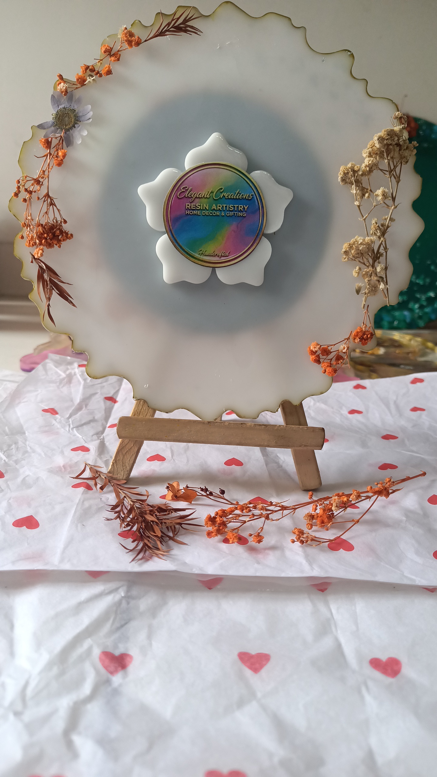 Resin Handmade Customized mantra frame view 2