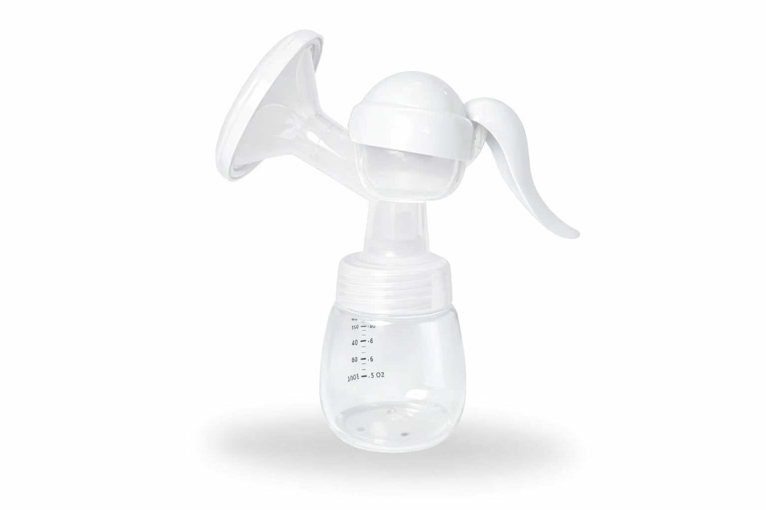 Manual Breast Pump – 3 Suction Modes, Soft Cushion, Easy Pumping (White)) view 2