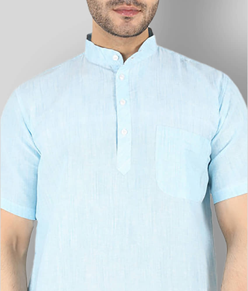 Latest Chikan Pink Cotton Kurta Single view 2