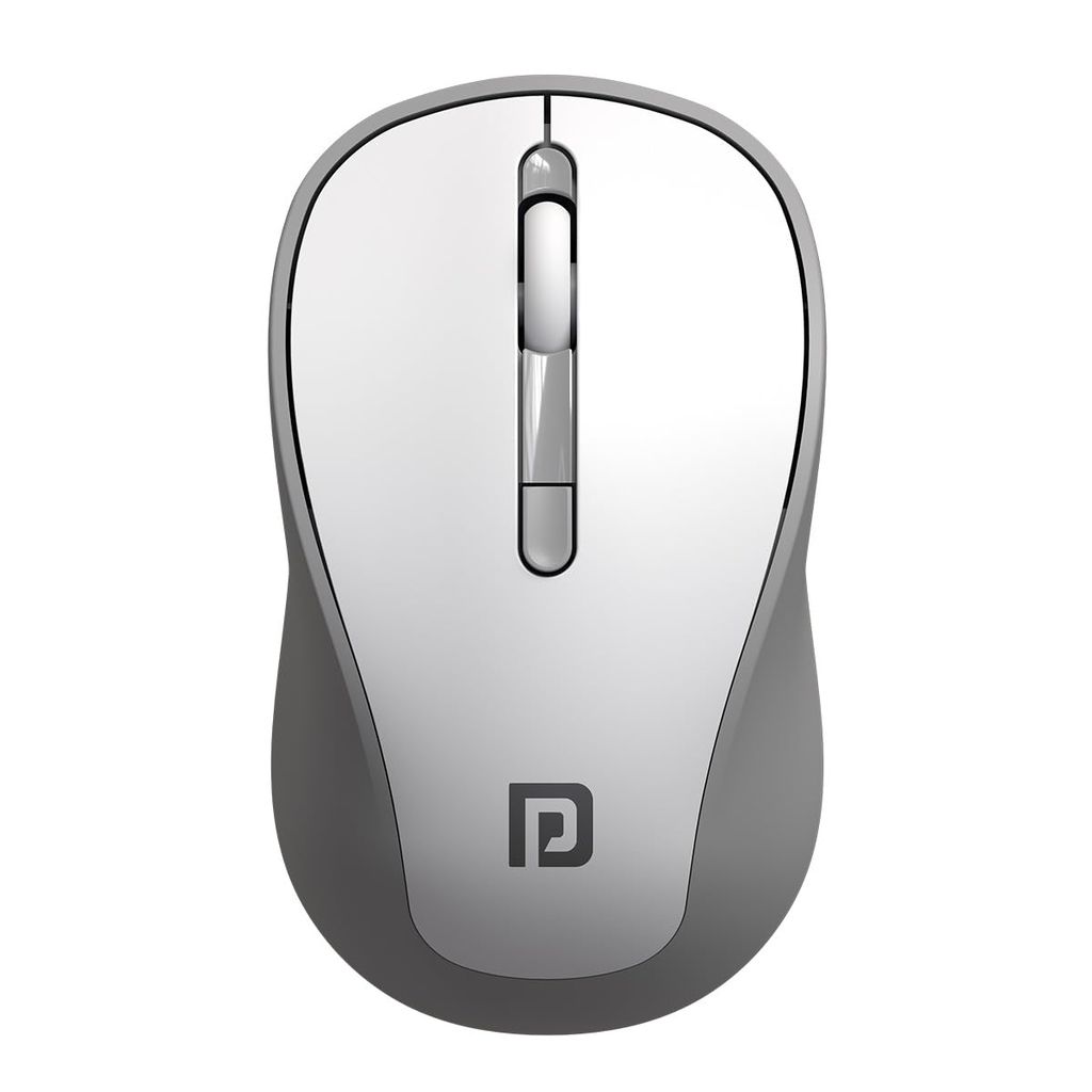 Portronics Toad 34 Wireless Mouse with 2.4 GHz Wireless, Adjustable Sensitivity, USB Receiver, Ergonomic Design, for Laptops, Desktops PC, Mac (Grey) view 2