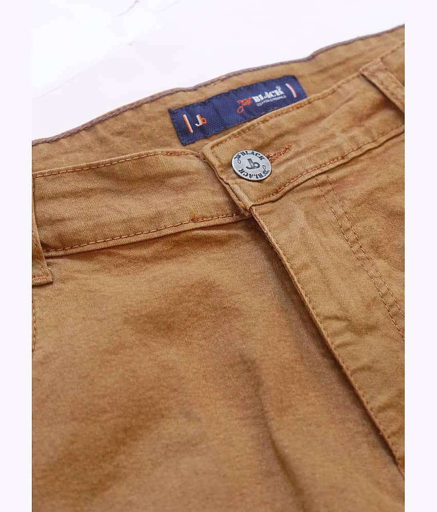 JB JUST BLACK Regular Fit Cuffed Hem Men's Jeans - Brown ( Pack of 1 ) view 2