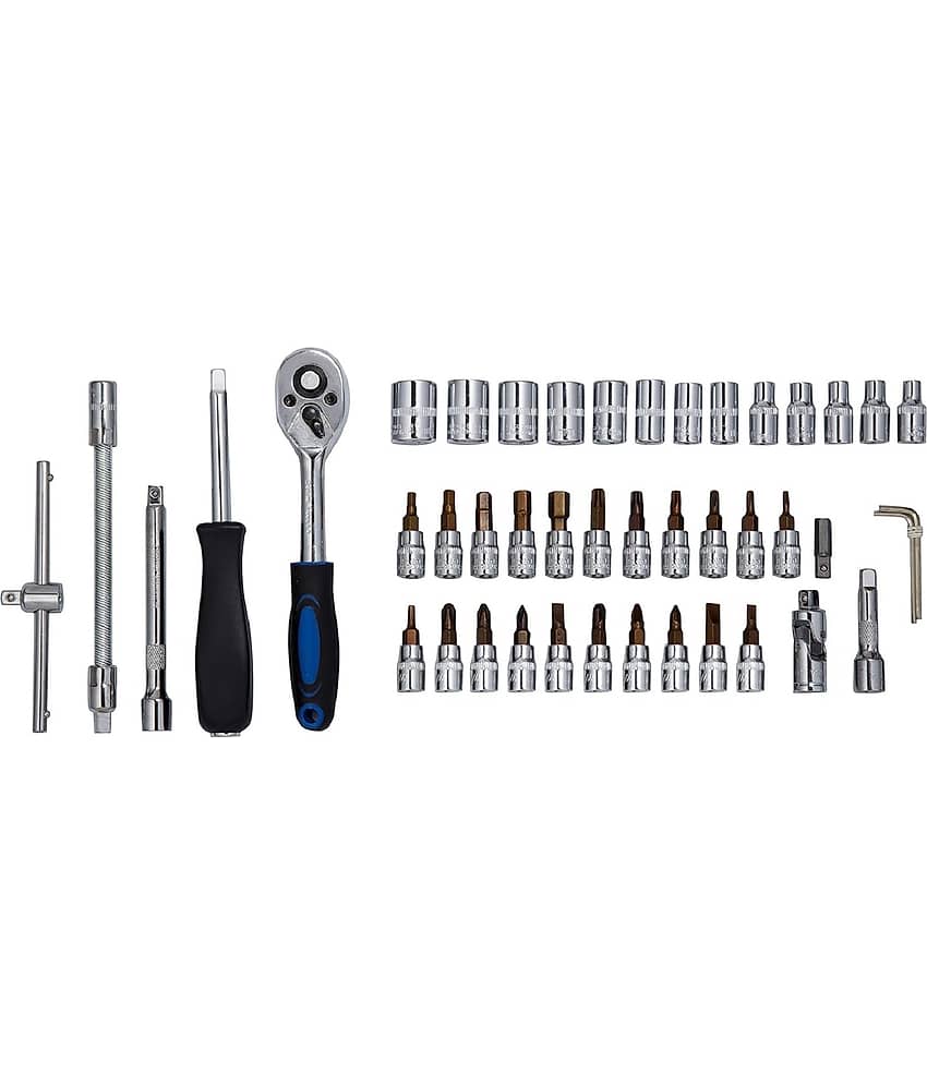 46Pcs 1/4 Rachet Socket Set For Car,Bike & DIY Repair Tool Kit view 2
