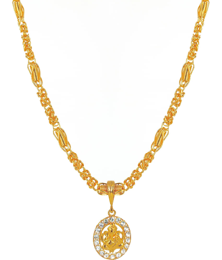 SHANKH-KRIVA Gold Plated Chain ( Set of 1 ) view 2