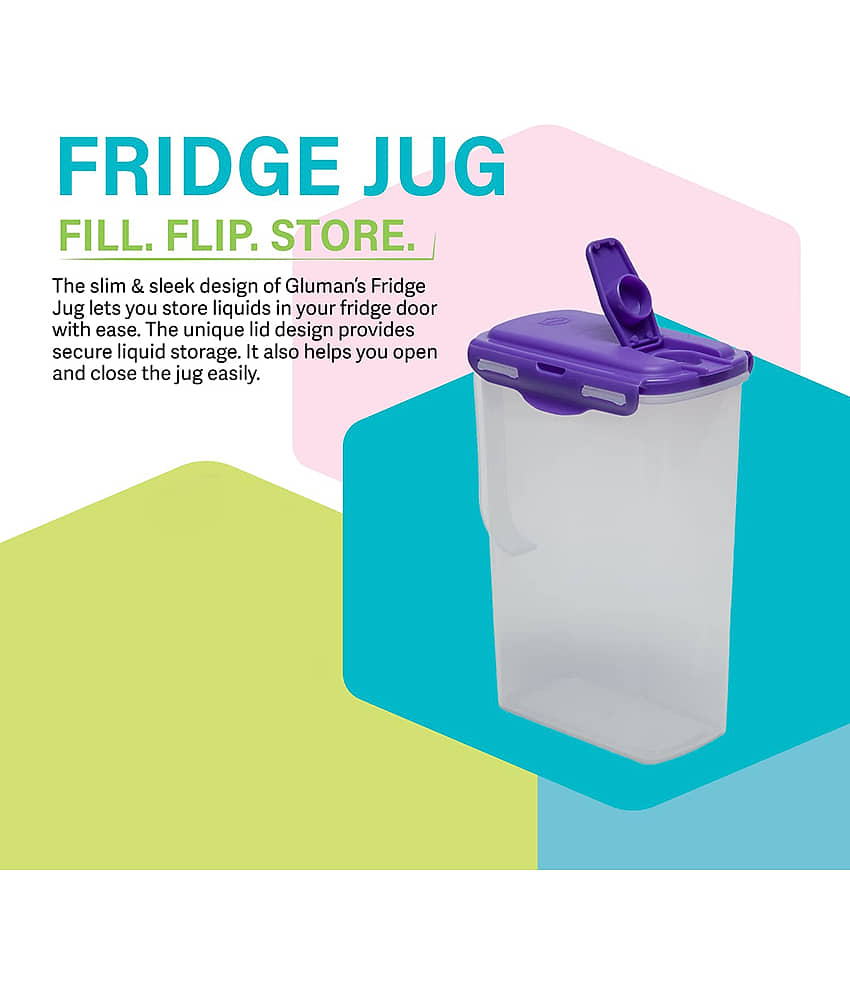 Generic - Fridge Jug | 2000ml Blue Fridge Water Bottle 2000 mL ( Set of 1 ) view 2