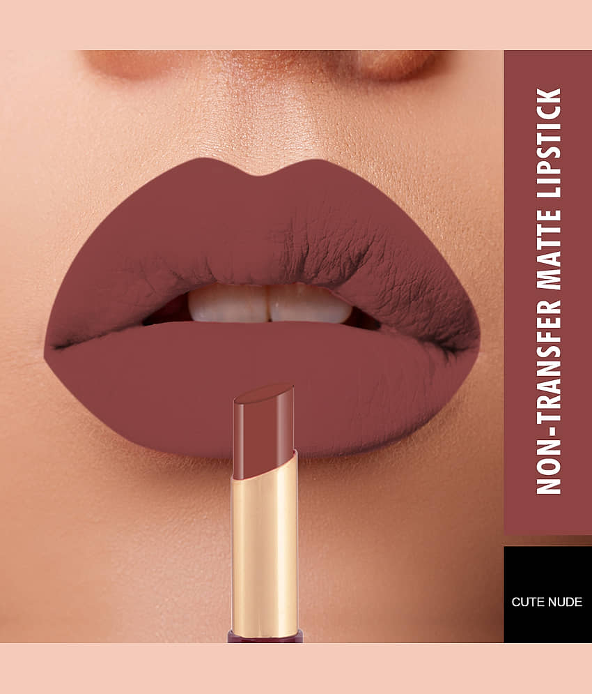 Swiss Beauty Waterproof, Non-Transfer Lipstick (First Love), 2gm view 2