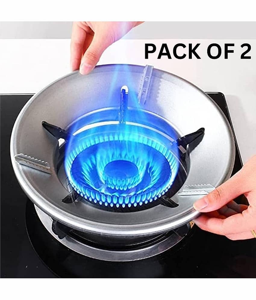 sakimo Gas Saver Burner Stand|Windproof Gas Stand for Gas Chula Stand|Gas Saver Jali|Stove Protector and Washable Stand, Open PACK OF 1 .