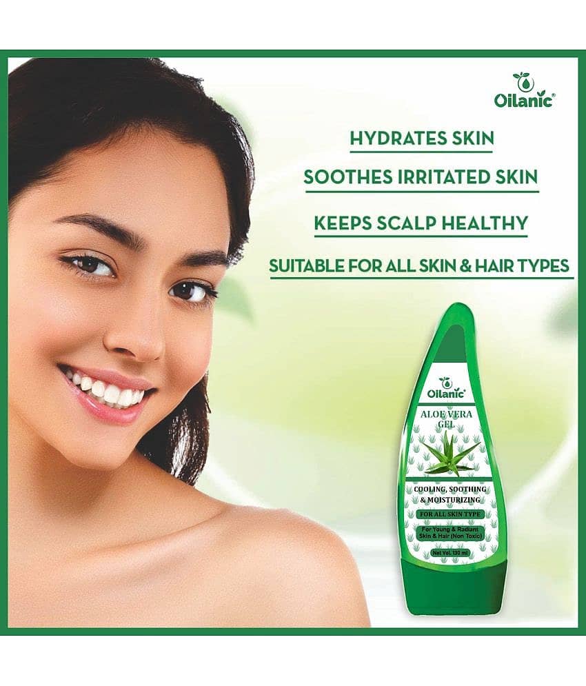Multipurpose Aloe vera Gel 130ml & 24K Gold Serum for Remove Dark Spots 30ml Combo of 2 Items view 2