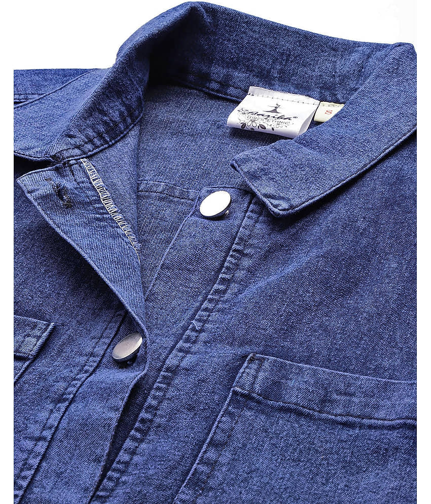 Aarika Women Denim Jacket ( Navy Blue ) view 2