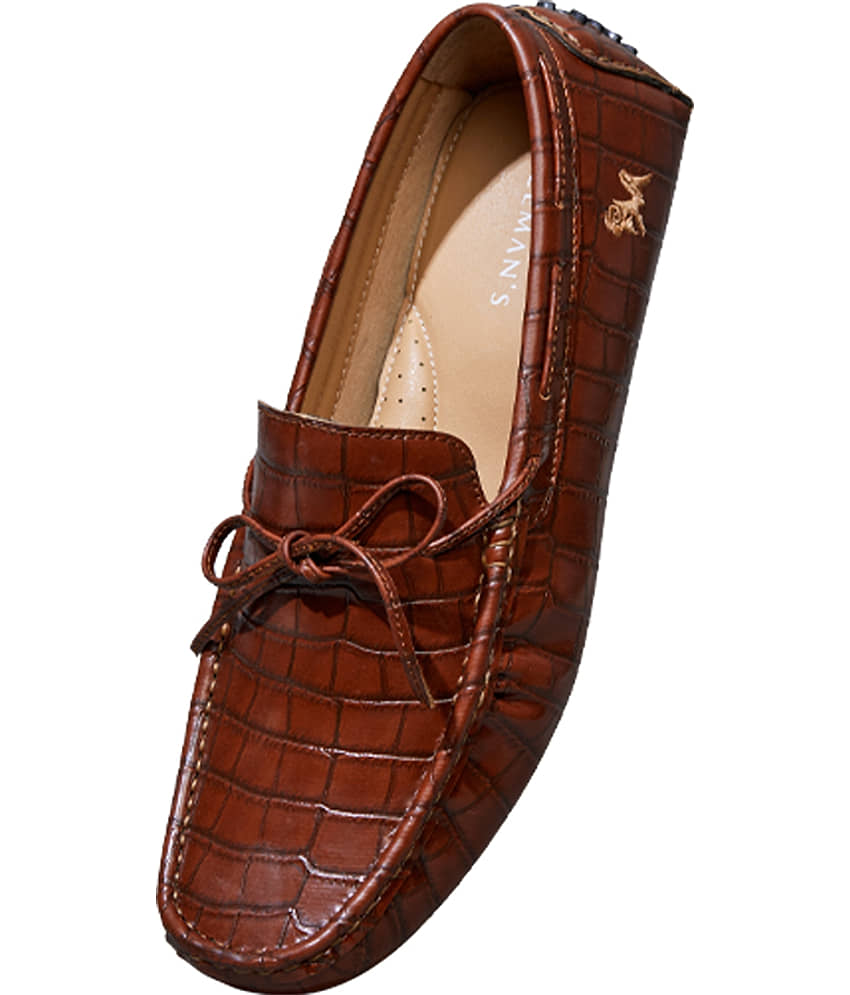 Neeman's The Charmers Tan Men's Driving Shoes view 2