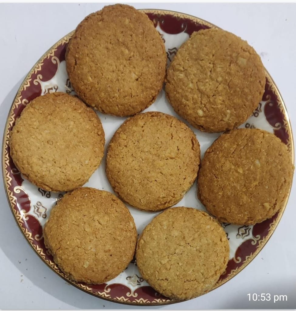 Ruchika lila; Gluten free jowar bajra coconut cookies made with desi ghee view 2