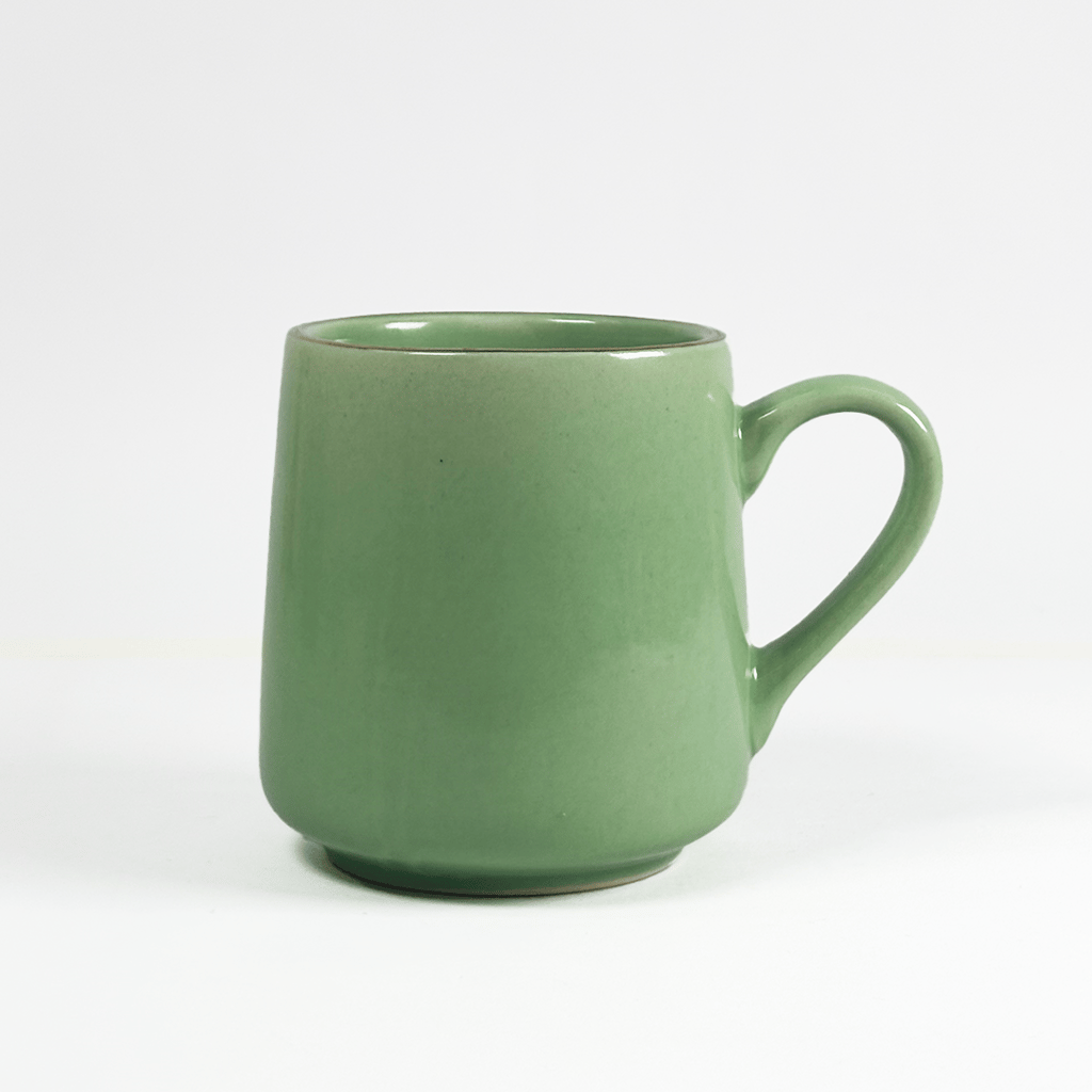 Heritales Sage Green Ceramic Mug for Coffee, Milk & Tea Lovers – 350 ML | Handcrafted in India | Vegan, Bone China-Free | Microwave, Dishwasher & Freezer Safe | Premium Artisanal Mug– Set of 1