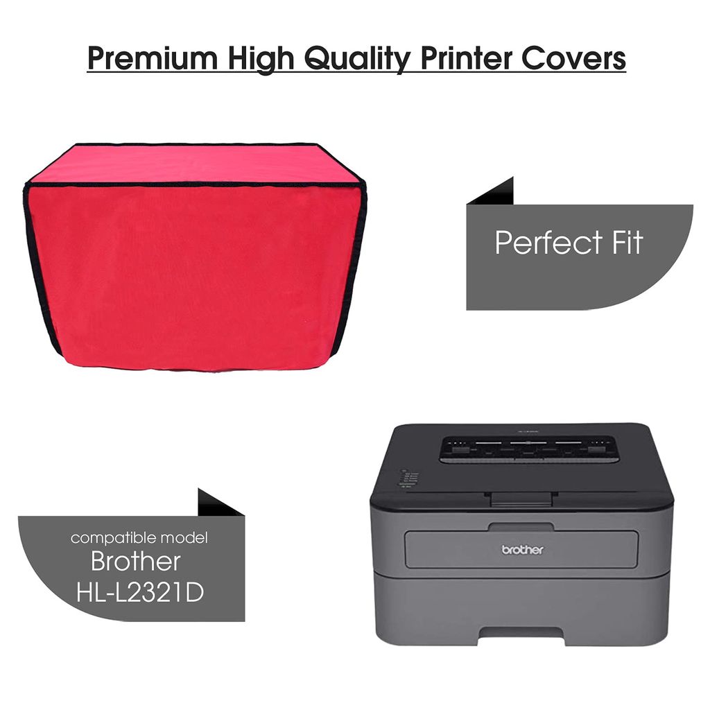 Palap Super Premium Dust Proof Printer Cover for Brother HL-L2321D (Red,40.6 x 41 x 23.3 cm) view 2