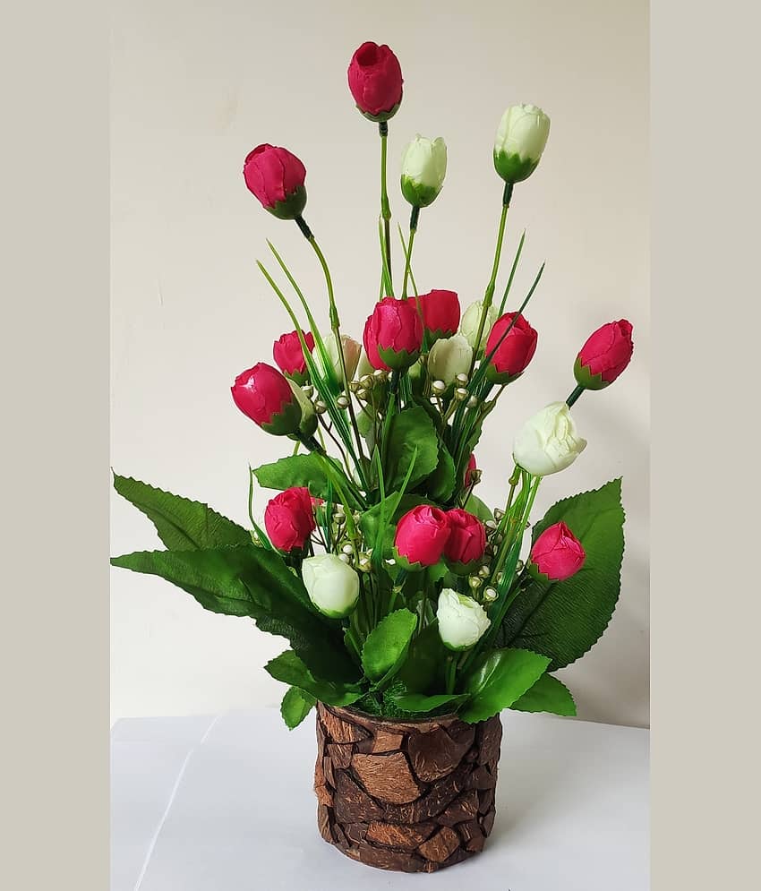 BAARIG - Pink Rose Artificial Flower ( Pack of 1 ) view 2