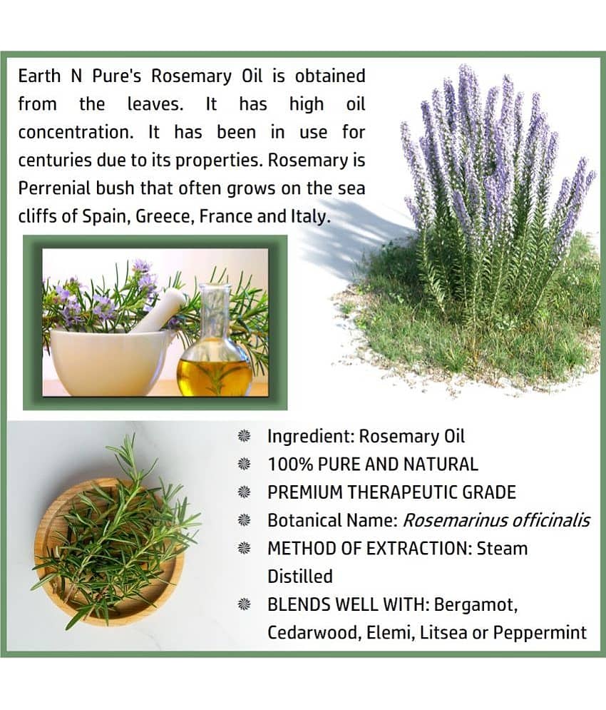 Earth N Pure - Rosemary Essential Oil 250 mL ( Pack of 1 ) view 2