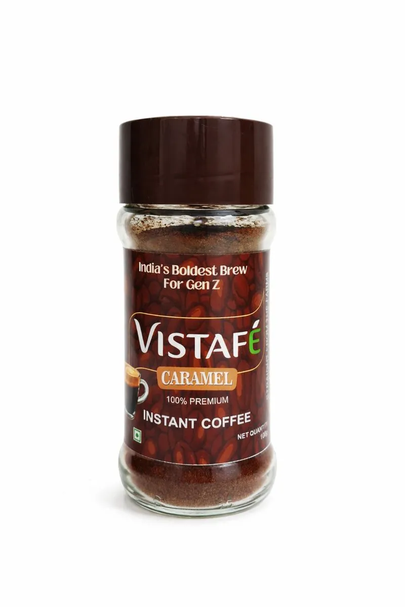 Vistafe Caramel Instant Coffee for Smooth Sweet Taste view 2