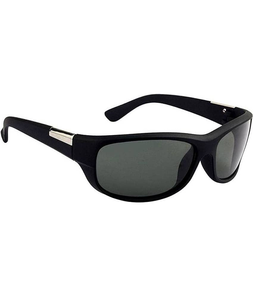 Kanny Devis - Black Wrap Around Sunglasses ( Pack of 1 ) view 2