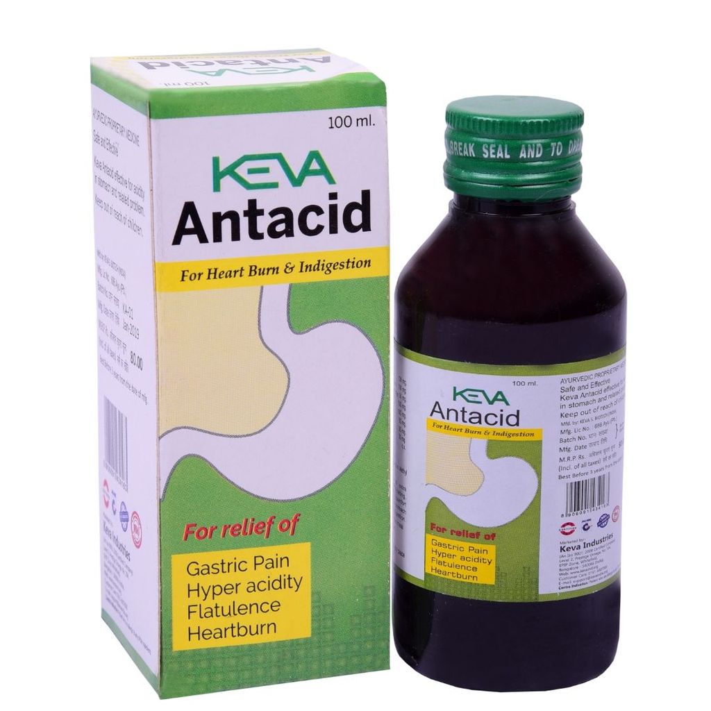Keva Antacid Acidity & Gas Relief Gel Mint Syrup Liquid (200 ml) Pack of 1 view 2