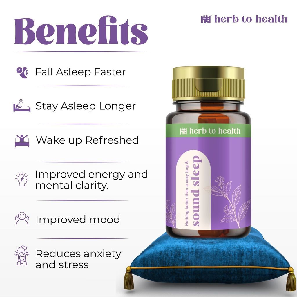 Herb to Health Sound Sleep for deep & calm sleep support view 2