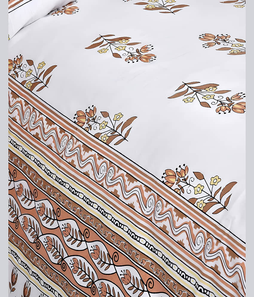 Bombay Spreads Cotton 1 Double King Bedsheet with 2 Pillow Covers ( Beige ) view 2