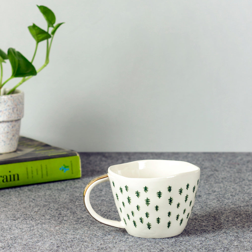 Christmas Tree-Style Ceramic Coffee Mug (Set of 2) view 2
