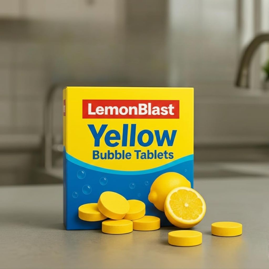 LemonBlast Yellow Bubble Tablets 10 Count