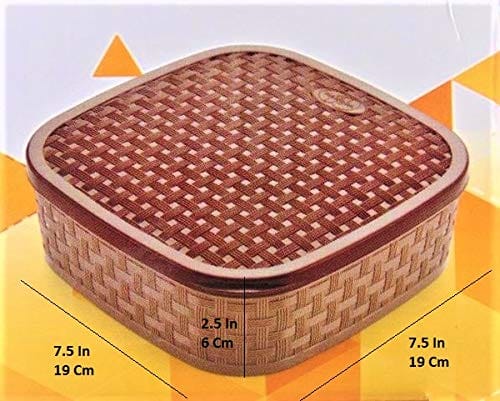 Unique 7 in 1 square spice jar dubba New 7 in 1 Masala Box and Spice Containers Set / Jar Canister Box Combo Set, Plastic Box, Kitchen Set, Storage Box, Masala Jar, Plastic Jar, Container Set, Plastic
