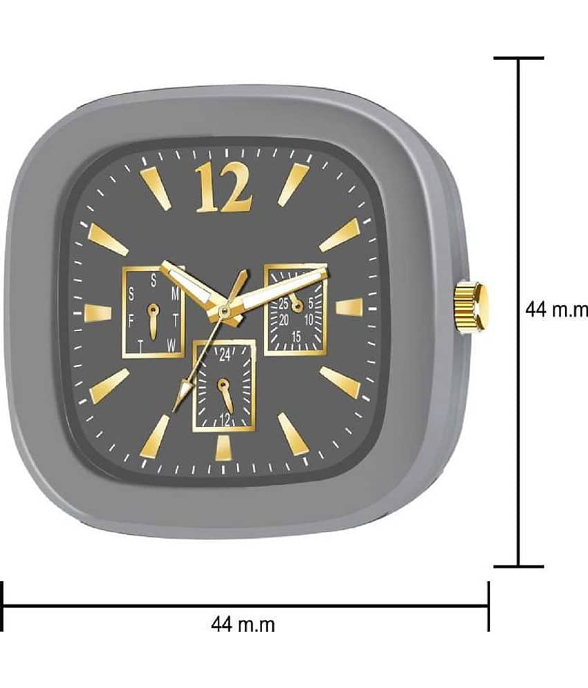 Hala MILLER-GREY-CHRONO Silicon Analog Men's Watch view 2