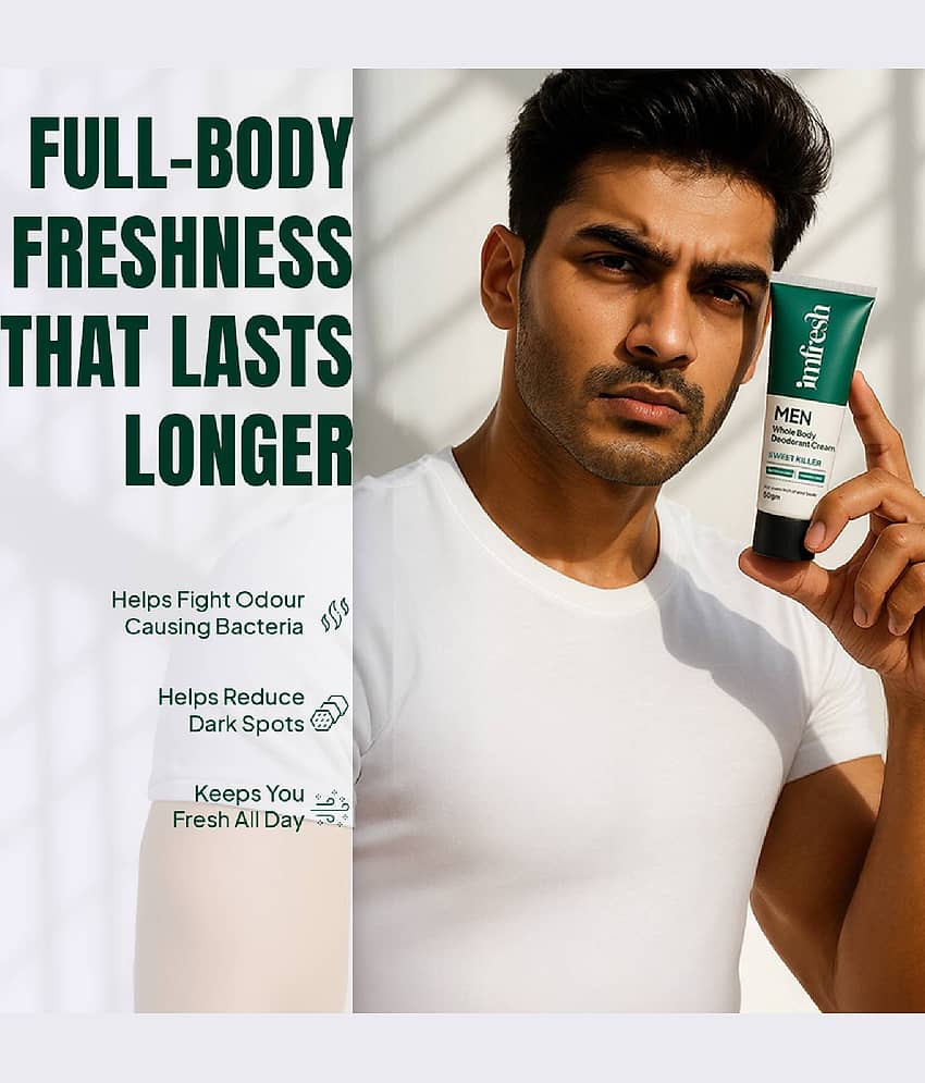 IMFRESH Men Cream (Sweet Killer) | Pack of 2 Deodorant Cream for Men 50 gm ( Pack of 2 ) view 2
