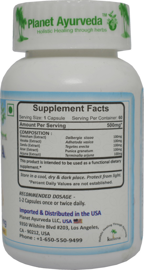Planet Ayurveda Coolstrin-A - 60 Capsules view 2