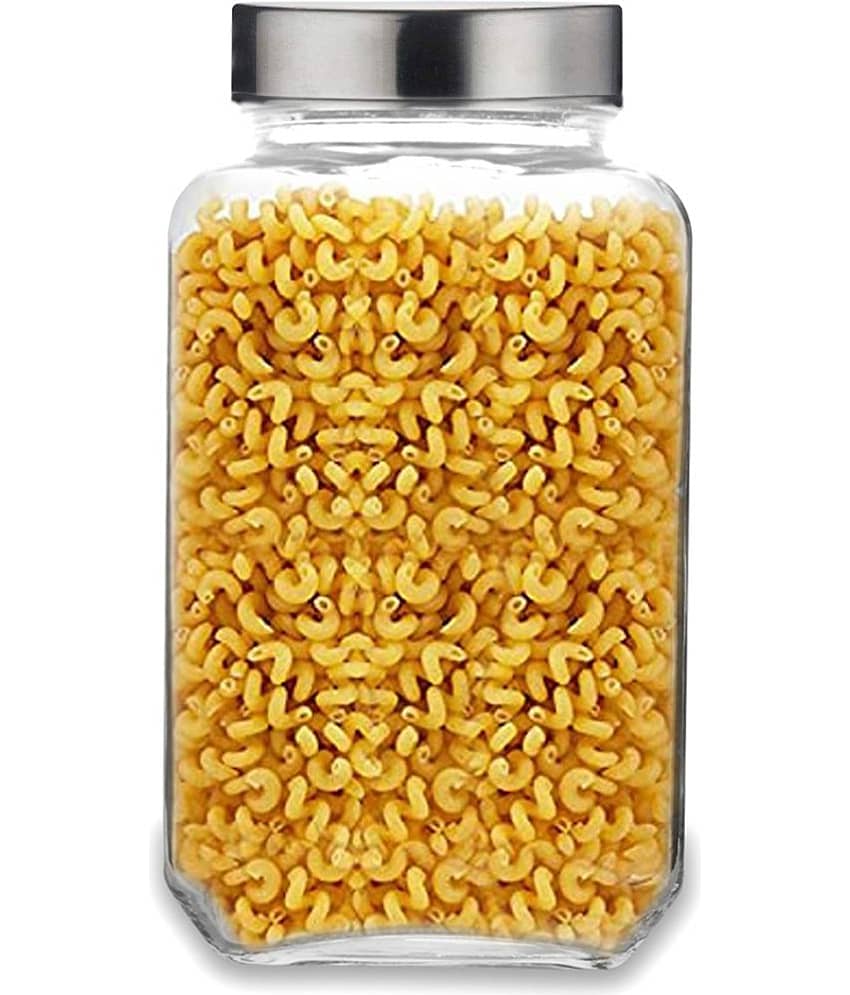 CROCO JAR Glass Silver Food Container ( Set of 1 ) view 2