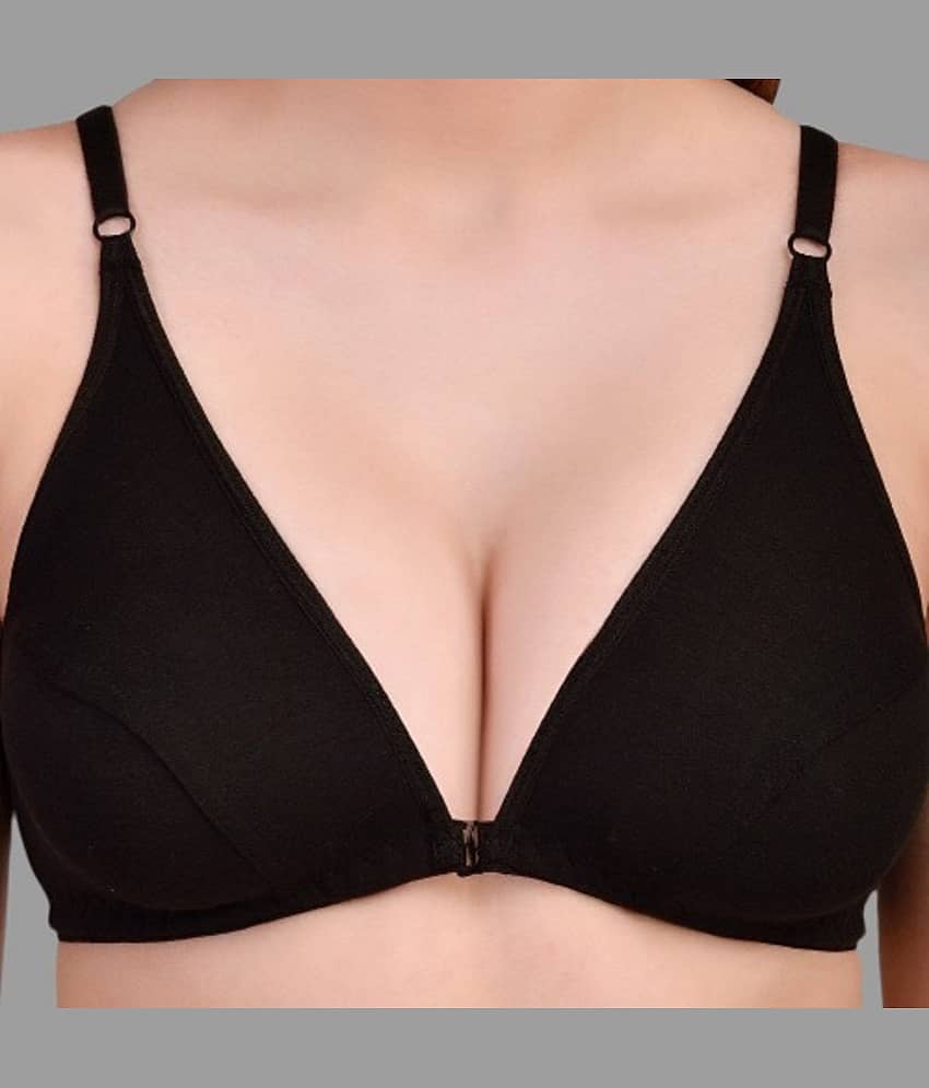 Zourt Pack of 3 Cotton Non Padded Women's Everyday Bra ( Multicolor ) view 2