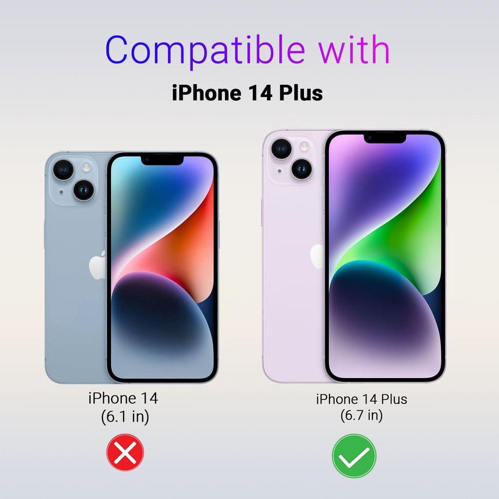 LIRAMARK Liquid Silicone Soft Back Cover Case for Apple iPhone 14 Plus (6.7 inch) view 2