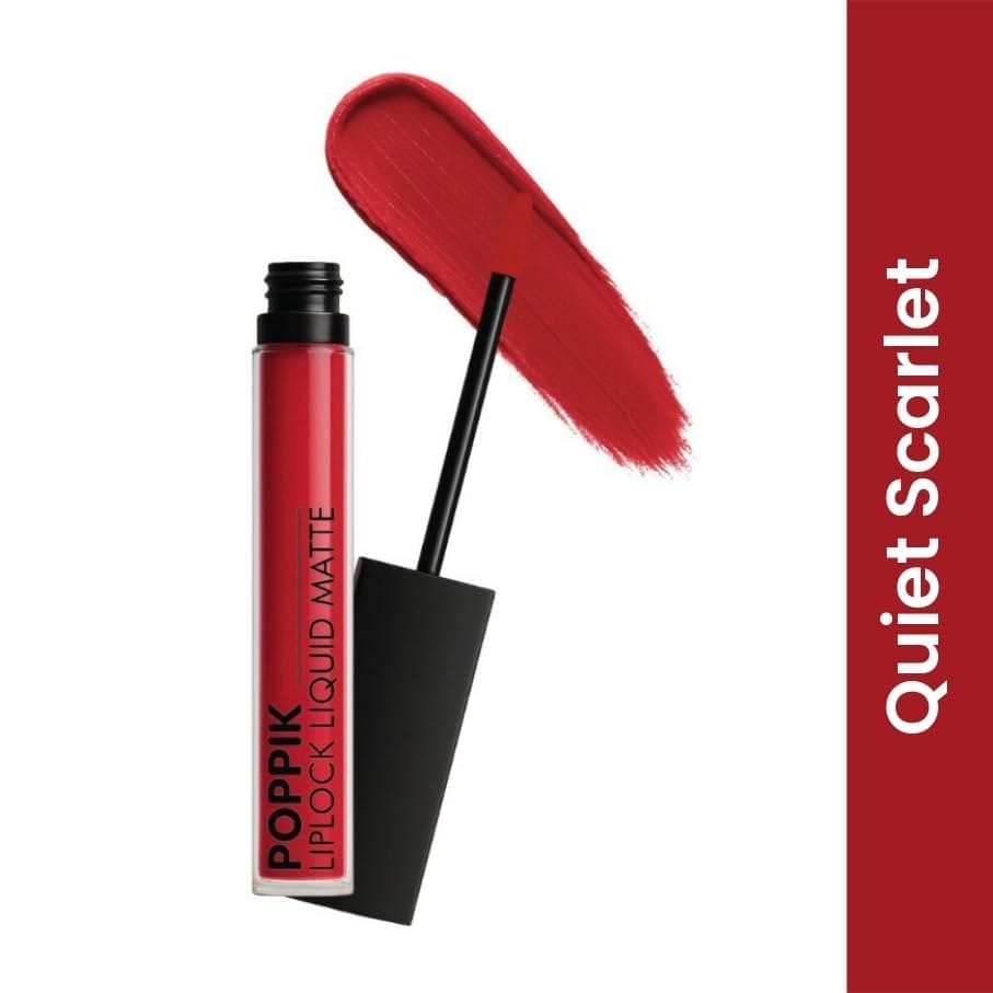 POPPIK Liquid Matte Lipstick for Women | Long Lasting, Smudge Proof, High Pigment Color | Lightweight Comfortable Wear | Transfer Resistant Lip Makeup, Ideal for Wedding, Special Occasions,Gift | 2ML view 2