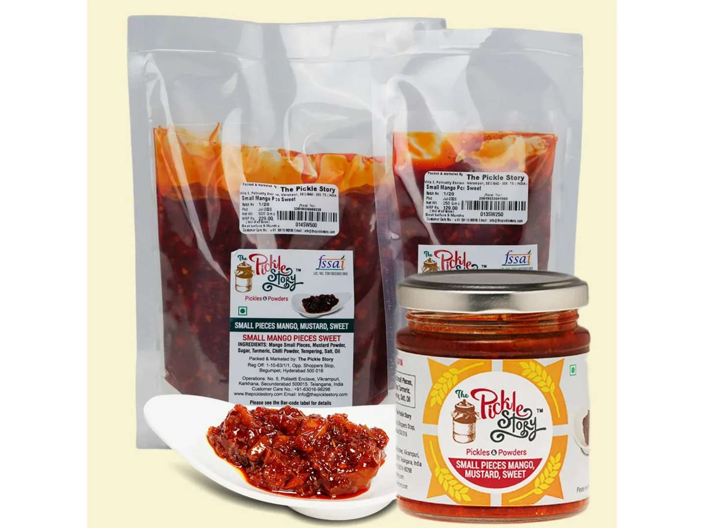 Small Mango Pieces Sweet Pickle 200 Grams view 2