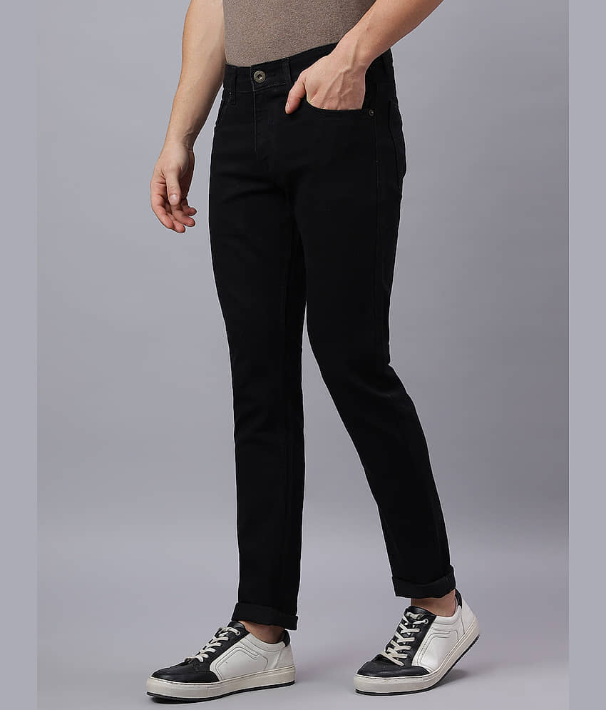HJ HASASI Slim Fit Clean Look Men's Jeans - Black ( Pack of 1 ) view 2