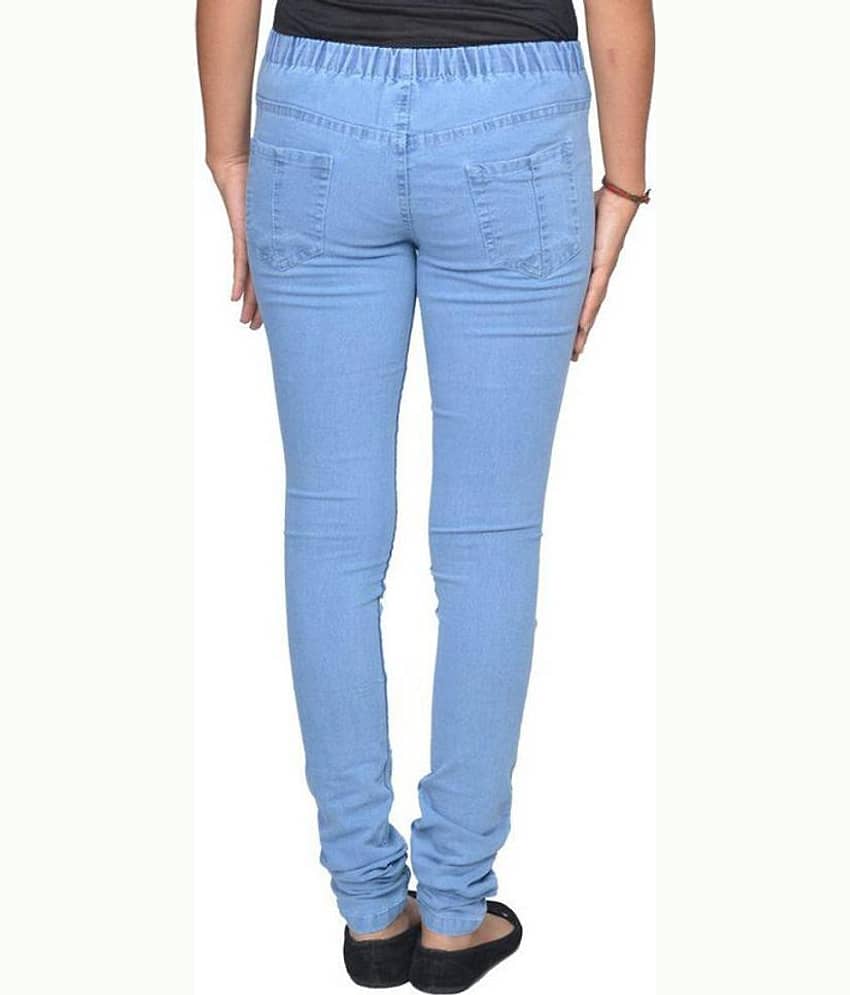 OuterWear - Light Blue Denim Slim Fit Women's Jeans ( Pack of 1 ) view 2