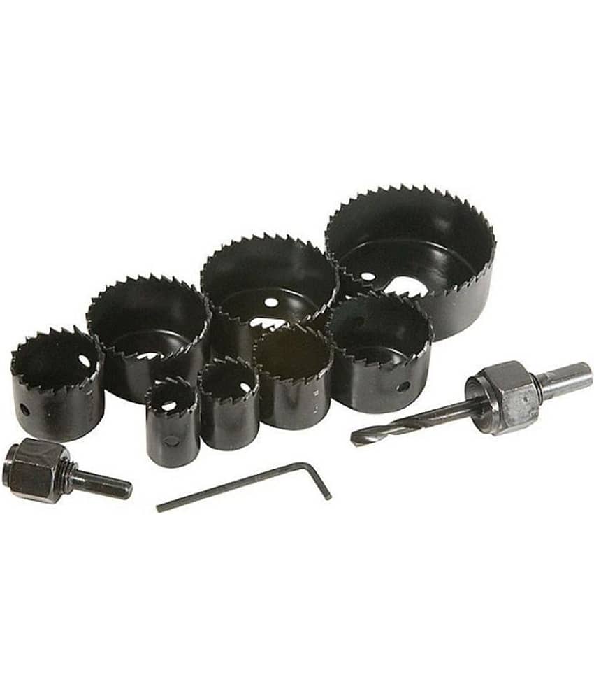 SHB Hole saw 11pcs Metal Alloys Wood Hole Saw Cutting Set, Black, 19-64 mm, Set of 11Pcs view 2