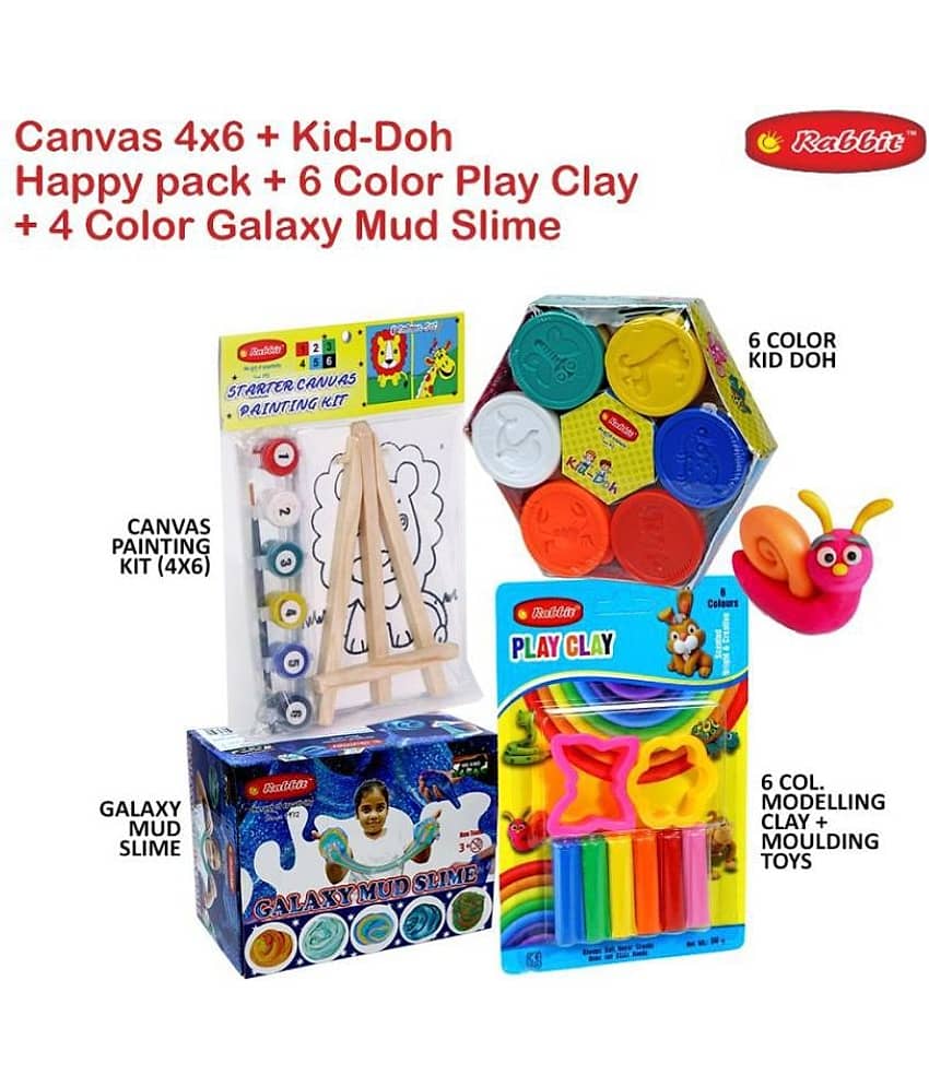 RABBIT - Plastic Art and Craft kit (Pack of 4) view 2