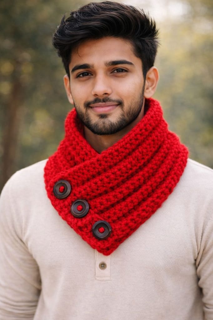 Hand made Neck Warmer view 2