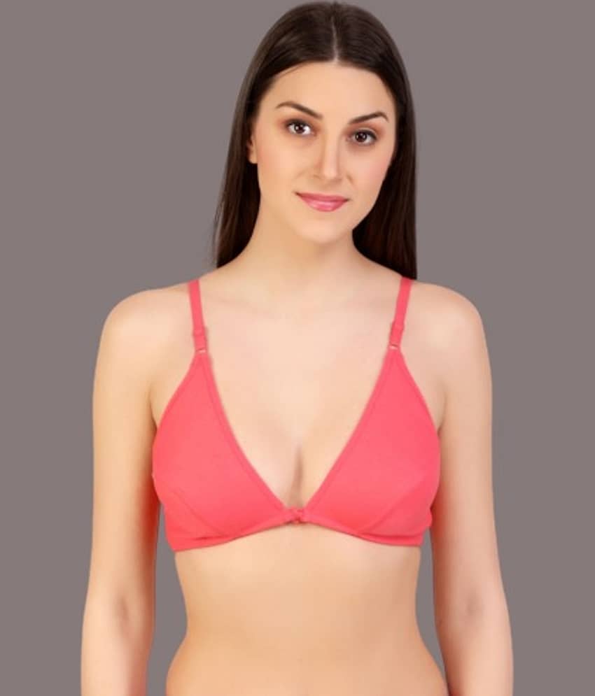 Zourt Cotton Non Padded Women's Everyday Bra ( Orange )