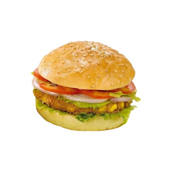 Veg Corn Cheese Schezwan Burger