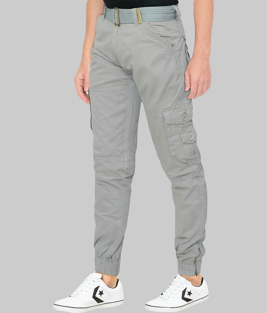 Urban Legends Regular Flat Men's Cargos - Dark Green ( Pack of 1 ) view 2
